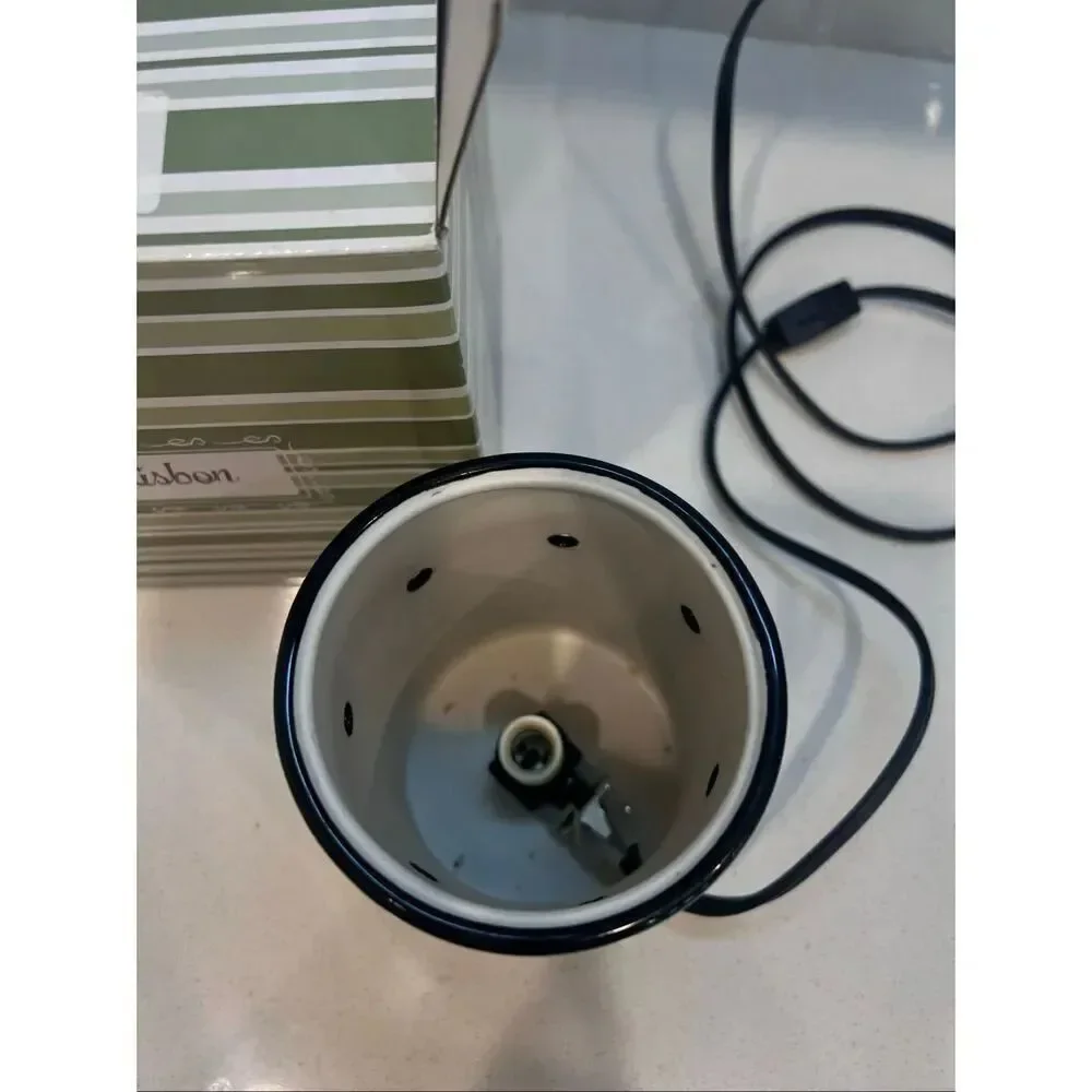 Scentsy Chevron Halloween Electric Full Size Ceramic Wax Warmer Black White